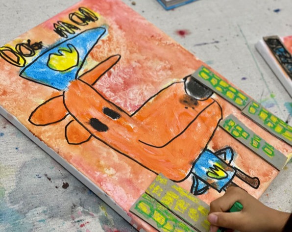 children creating art at Wonderlab Kids in Chatswood