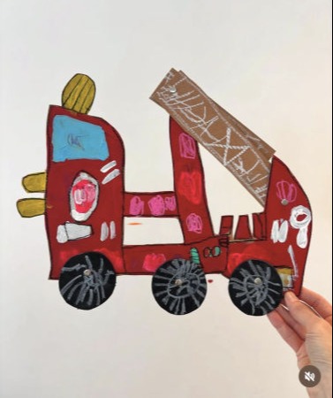 children creating art at Wonderlab Kids in st ives