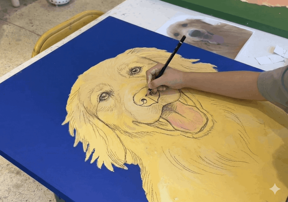 children creating art at Wonderlab Kids in Killara