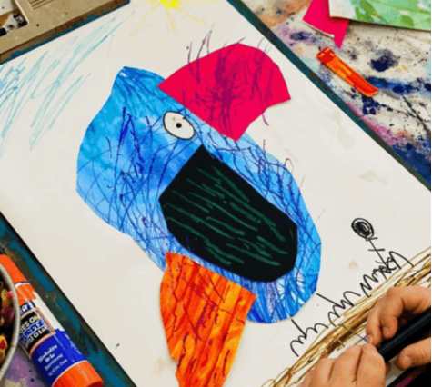 children creating art at Wonderlab Kids in Pacific Highway