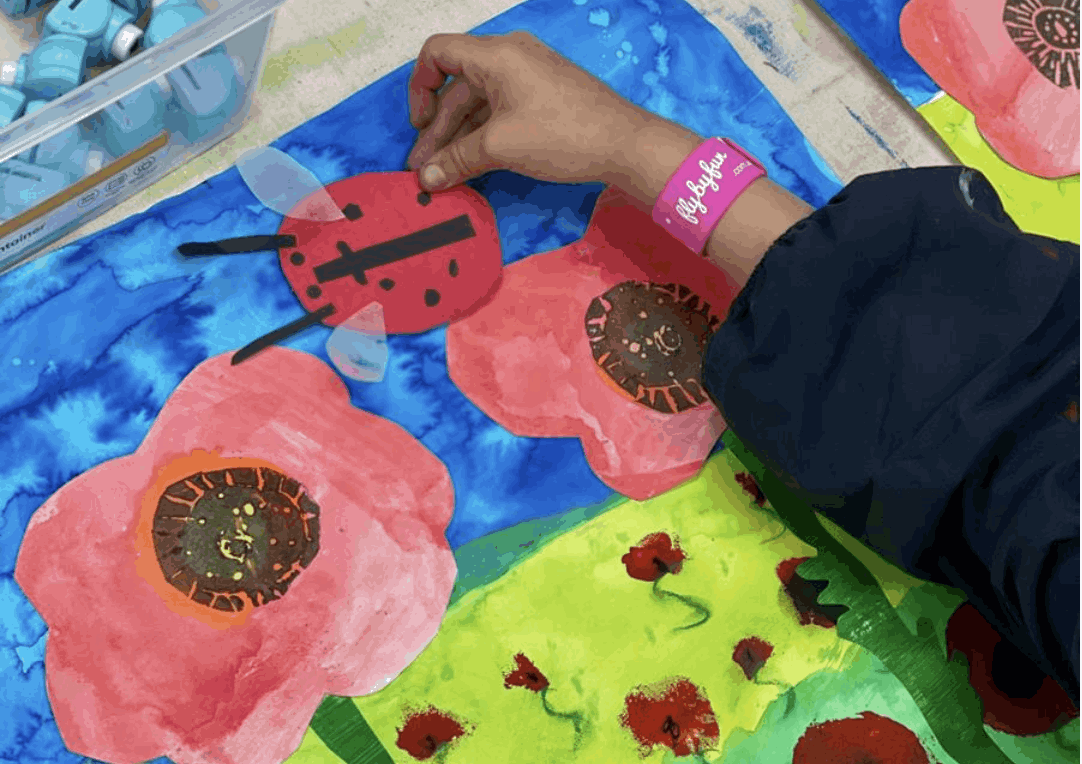 children creating art at Wonderlab Kids in turramurra